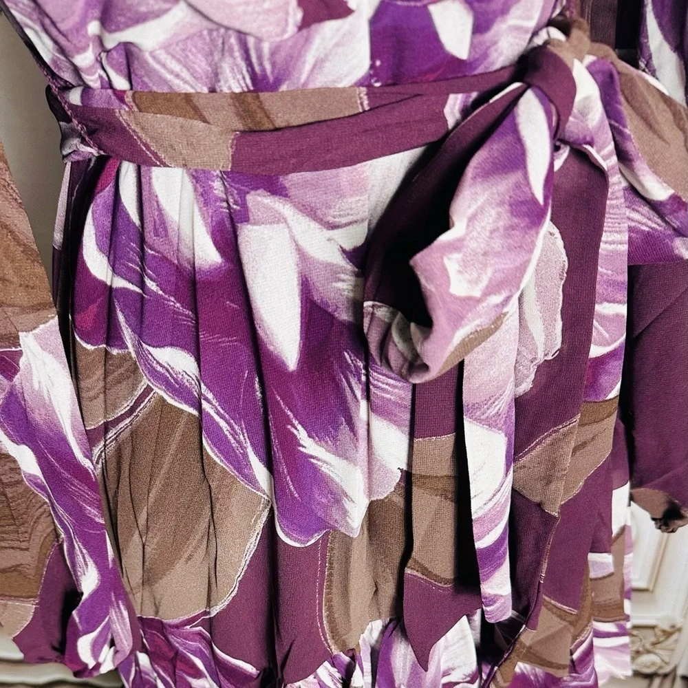 Chic Long Sleeve Floral Maxi Dress - Picture 3 of 9